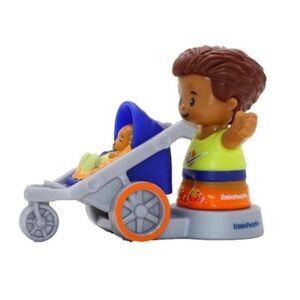 FISHER PRICE LITTLE PEOPLE Dad with baby stroller